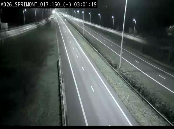 <h2>Webcam E25 (A26) à hauteur de Sprimont en direction de Liège et en provenance de Bastogne</h2>