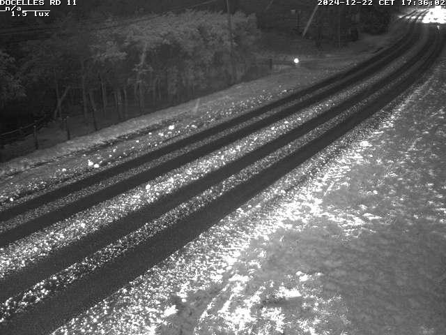 Première image du timelapse de la journée d'hier pour cette webcam